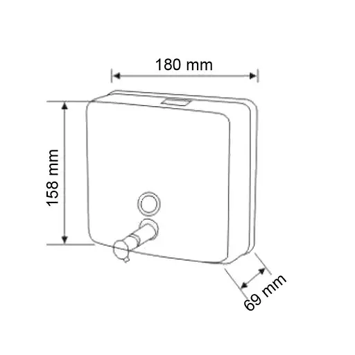 Диспенсер для жидкого мыла Hotec 13.115 Stainless Steel  - фото 4