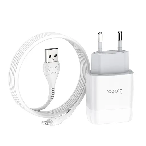 Адаптер сетевой Hoco Lightning Cable Glorious C73A - фото 1