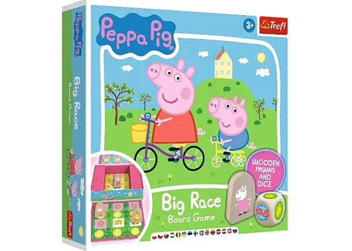 Настольная игра Trefl Большие гонки. Свинка Пеппа (Big Race. Peppa Pig) (02262)