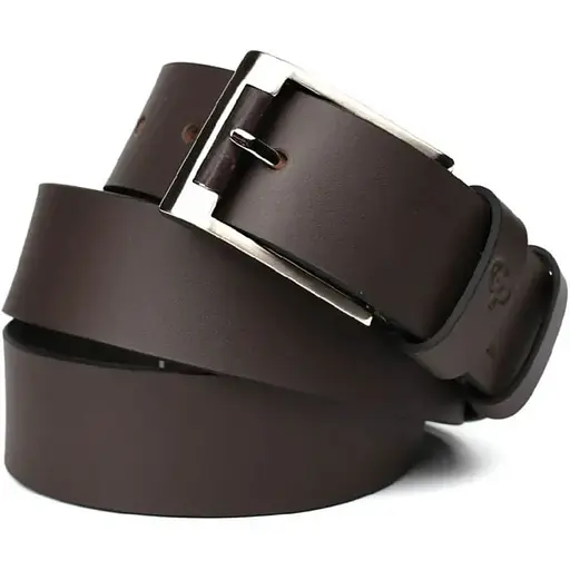 Ремінь шкіряний Grande Pelle коричневий  120х3.8х0.5 см acs0032053 - фото 1