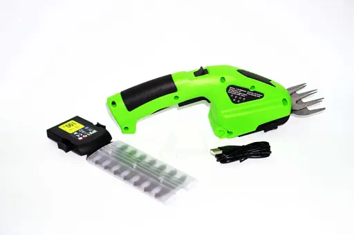 Ножницы для газонов и кустов аккумуляторные зеленые - фото 5