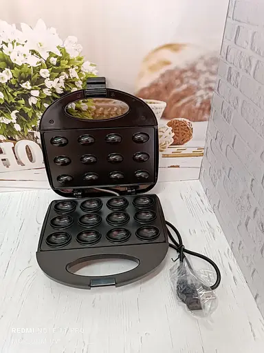 Електрогорішниця RAF R. 246 горішниця на 12 половинок з антипригарним покриттям 750Вт Чорний - фото 4