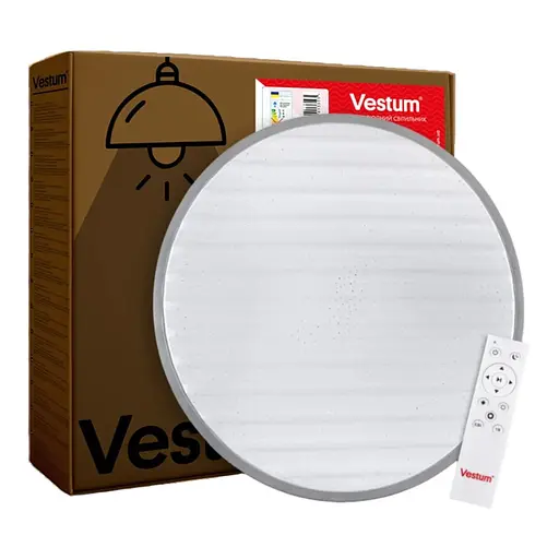 Светильник GRILL звездное небо 72W 375*60мм 3000К-6500К 5600Lm с пультом металл