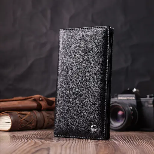 Кожаный женский кошелек ST Leather 9.5х18.5х1.5 см acs0028467 - фото 7