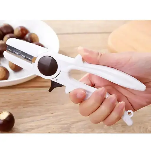Орехокол щипцы для моментальной очистки всех видов орехов, Kitchen Master Белый 86092 - фото 6