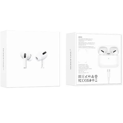 Бездротові TWS навушники Borofone BW90 White - фото 6