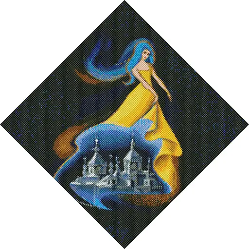 Алмазная мозаика Берегиня г. Ковель mosyakart AMO7358 Идейка 40х40см