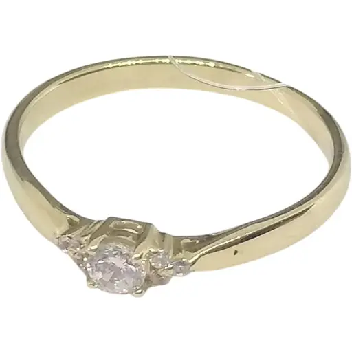 Золотое кольцо с фианитами Qvaliz. К01005Ж 15,5