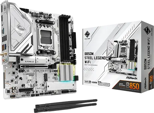 Материнская плата ASRock B850M STEEL LEGEND WIFI Socket AM5