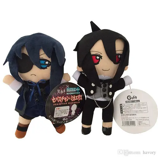 М'яка іграшка Себастьян Міхаеліс Темний дворецький Black Butler Sebastian Michaelis 25 см BB S 8.02 - фото 8