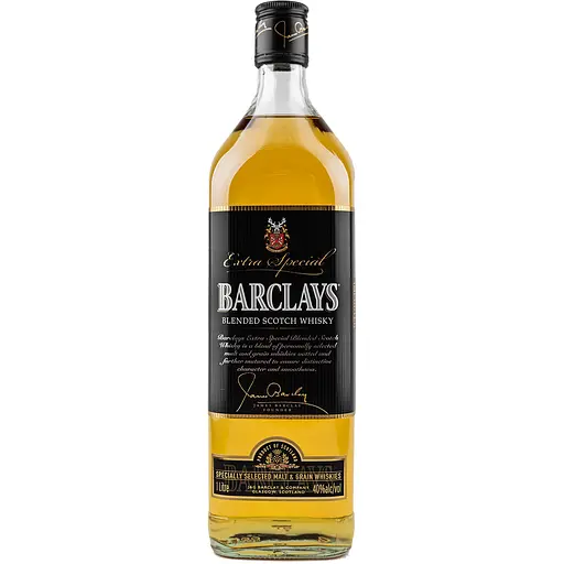Виски Barclays Blended 3 года выдержки 40% 1л