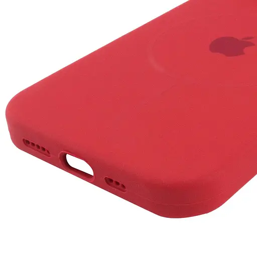 Чехол Epik Silicone Case Full Protective AA with MagSafe для Apple iPhone 15, 6.1 Красный/Deep Red - фото 5