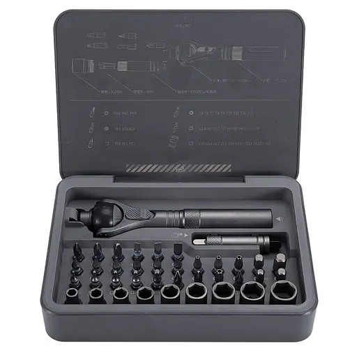 Поворотна викрутка з реверсом та набором біт Xiaomi Duka ATuMan Ratchet Screwdriver RS2 (40в1) - фото 2