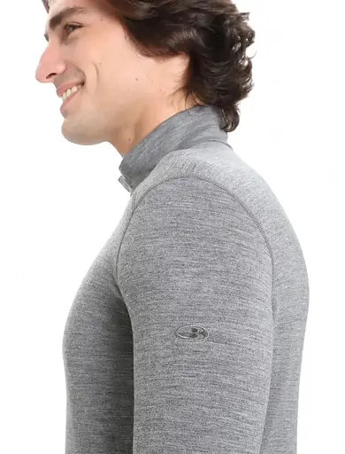 Термокофта Icebreaker 200 Oasis LS Half Zip Men Gritstone L (1052-104 367 013 L) - фото 5