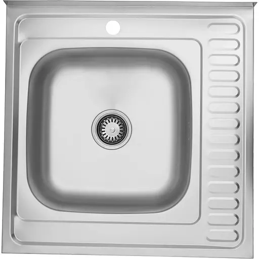 Кухонная мойка Kroner KRP Satin - 6060L (0,6 мм) (CV022823) - фото 1