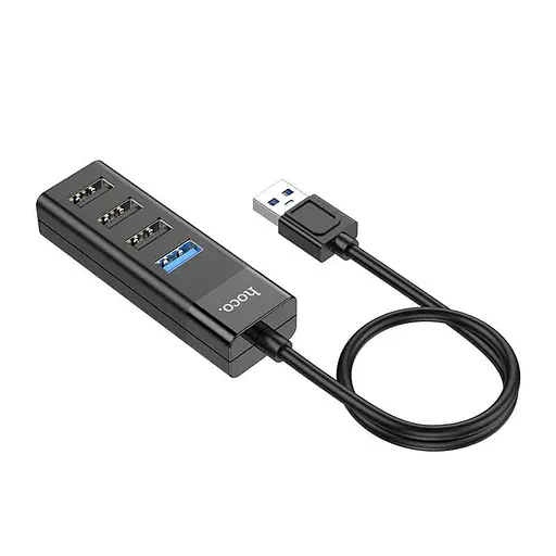 Hub-адаптер Hoco Usb Easy mix 4-in-1 converter HB25 Usb3.0+3xUsb2.0 - фото 3