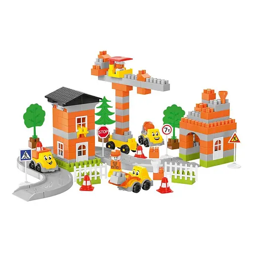 Игровой набор конструктор 9994TXK 170 деталей и 3 машинки - фото 4