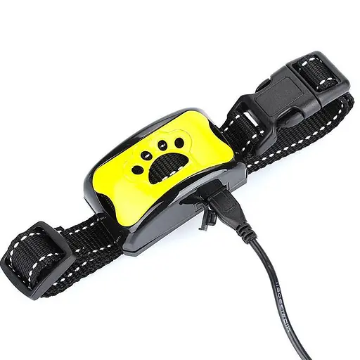 Нашийник анти лай ультразвукової вібраційний Pecute Y-7, жовтий (100304) - фото 6