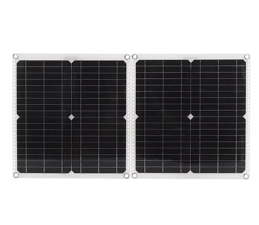 Гибкая солнечная панель 50 Вт (монокристаллическая) с контроллером