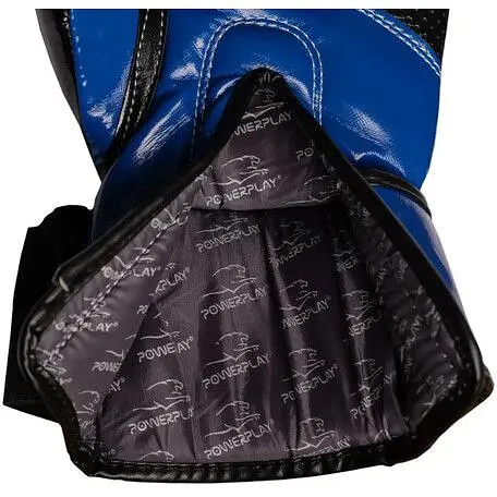 Перчатки боксерские PowerPlay PP 3017 Carbon Blue - 16 унций - фото 3