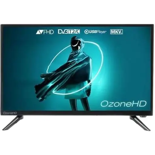 Телевізор 24" OzoneHD 24FN22T2, 1920x1080, 60 Гц, DVB-T2/С, HDMI/VGA, USB, VESA 50x50