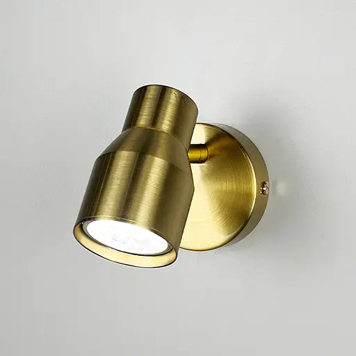 Латунный светильник с 1 регулируемым плафоном Line F Арт. 52039/1 TBS - фото 1