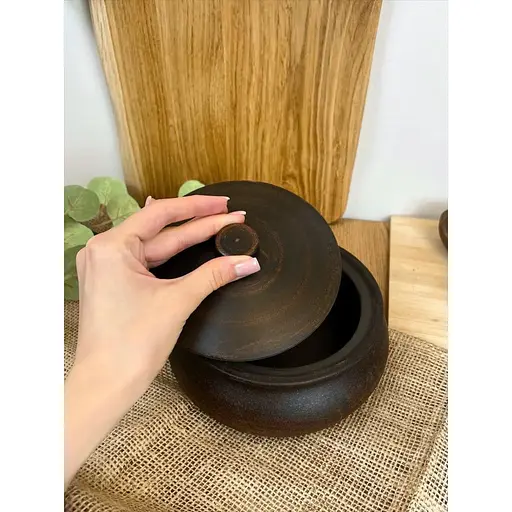 Ковбасник 1 л керамічний (глиняний) Гладкий - фото 4