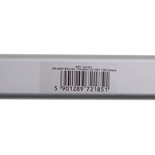 Блок питания Brille светодиодный 1.5A DR-36W IP20 AC 170-264V DC 24V 1.5A - фото 7