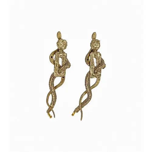 Сережки Медуза Горгона - фото 2