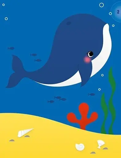 Аплікації наліпками: Море - фото 2