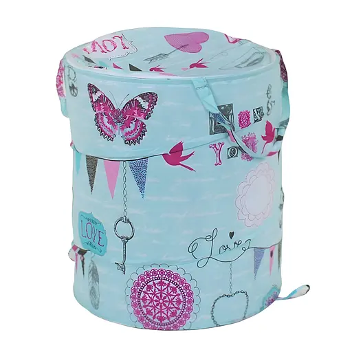 Корзина для игрушек С 36588-1, складная, 41х52 см, голубая