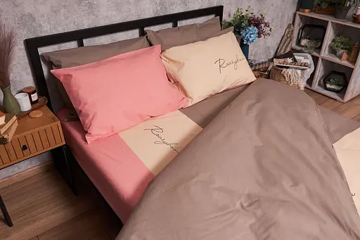 Комплект постельного белья Moon&Star Бязь Gold Люкс Honeydew King Size 220x240 наволочки 4х70х70 - фото 3