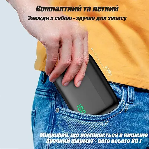 Петличка бездротова DuoMic C-Pro з зарядним кейсом USB Type C бездротовий мікрофон 2 шт - фото 7