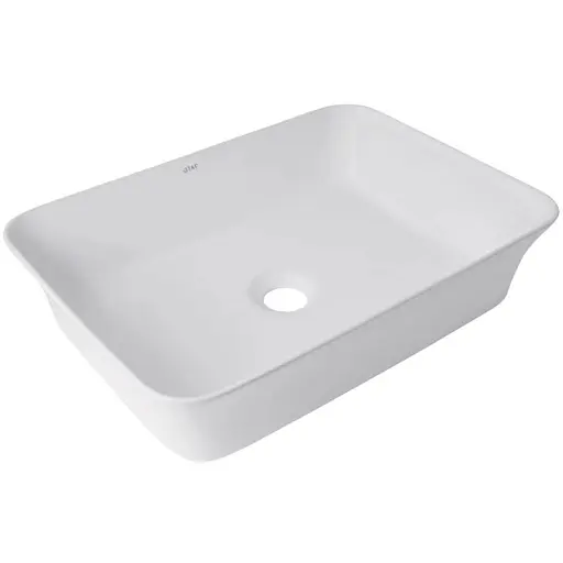 Раковина накладная Qtap Virgo 490х350х110 мм, White, прямоугольная, без донного клапана QT18112261WN - фото 1