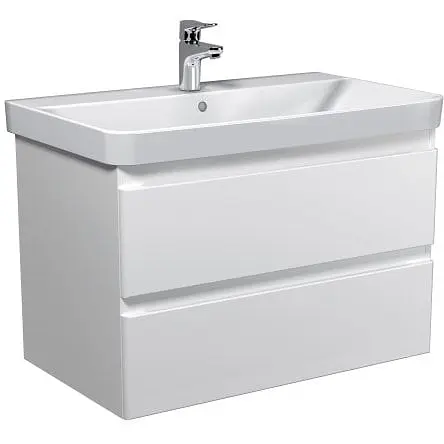 Тумба Мойдодир Unik 80-A Білий з умивальником Vivace 80 Білий - фото 1