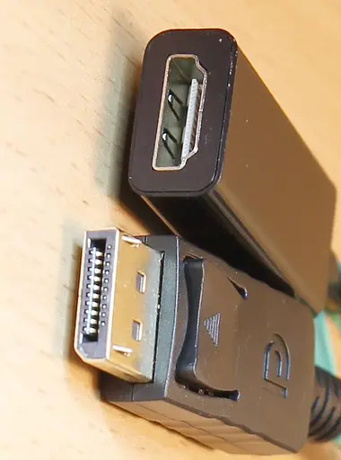 Перехідник адаптер Display Port тато HDMI мама - фото 2