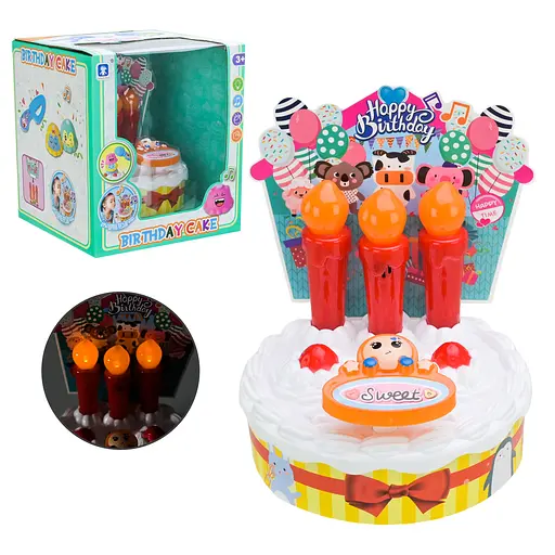 Набір продуктів "Торт" LKE3L, світло, музика, в коробці (6984668400317) - фото 2