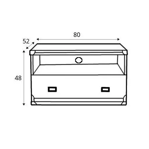 Тумба под телевизор ВМК (БРВ) Индиана JRTV1S Дуб шутер (GRB-1954) - фото 2