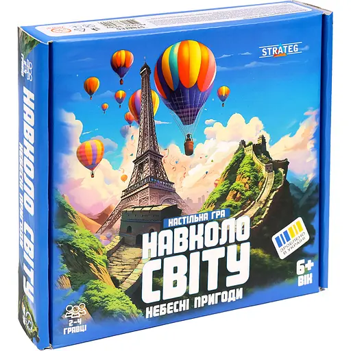 Настільна гра Strateg Навколо світу: Небесні пригоди  (30502) - фото 1