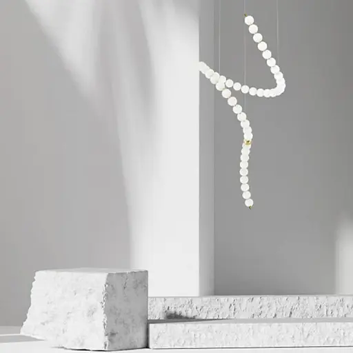 Люстра із серії Perla на 40 кульок 400 см 3 світлових режими | Line F | Арт. SG012/45 AB - фото 6