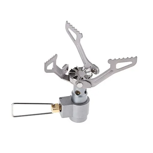 Набір газовий пальник BRS-3000T титановий + газовий балон Quest 450 г нарізний бутановий - фото 2