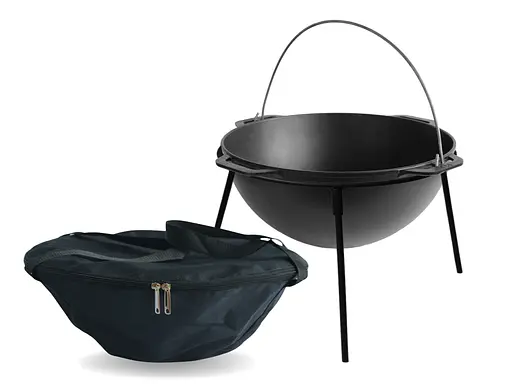 Казан чавунний азіатський 15 л з чохлом та підставкою - фото 1