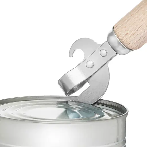 Открывачка открывалка открывашка нож консервный с деревянной ручкой 16 см, Kitchette 82081 - фото 2