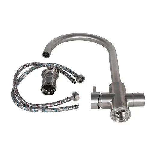 Змішувач для кухні Lidz Aria 24U-SFS, U-подібний з підключенням фільтра - фото 4