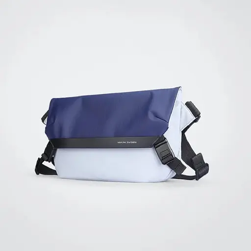 Вместительная сумка через плечо женская Mark Ryden MR2819 с отделением под планшет 11, Серо-синий