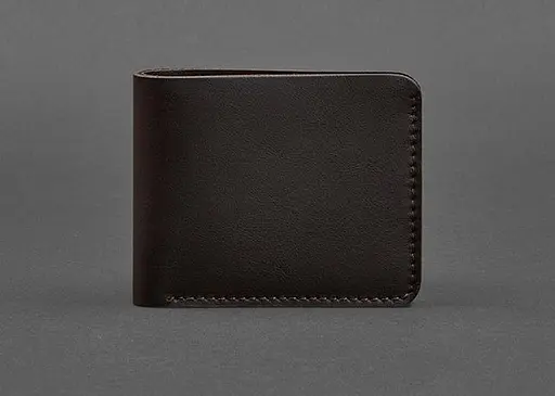 Мужской кожаный портмоне 4.1 (4 кармана) коричневый - фото 1