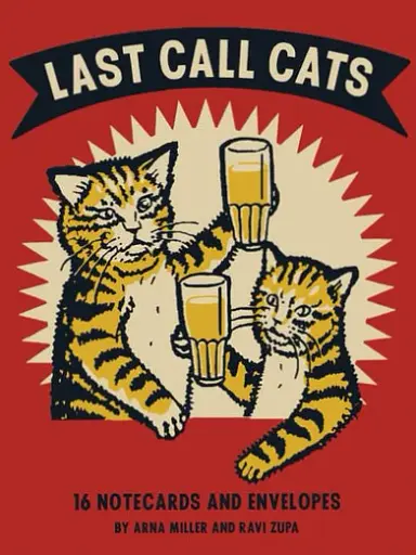 Набір картонних карток для вивчення англійської мови Last Call Cats Notecards