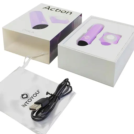 Вибратор Action Dhalia 7.7 см (сиреневый) - фото 9