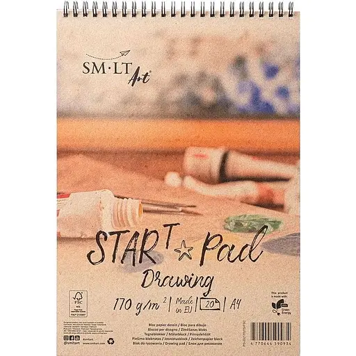 Альбом для рисунку на спіралі SM-LT Art STAR T А4 170г/м2 20л - фото 1