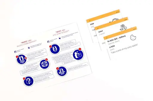 Настільна гра English Student Картки для вивчення англійської мови English Student Intermediate B1.1 (укр.) (39122592) - фото 5